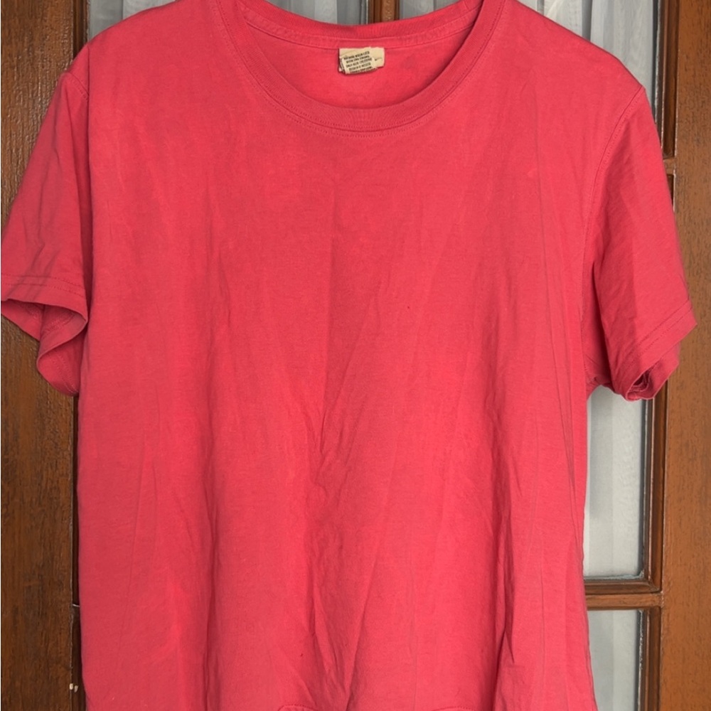 L.L. Bean Women's Short Sleeve Tee in Coral
